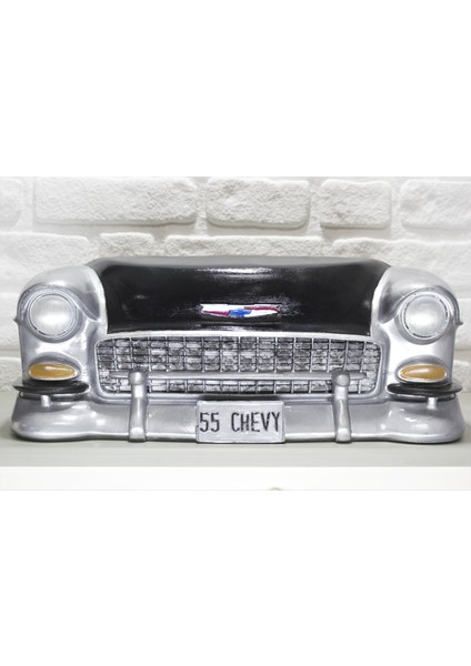 Chevrolet Duvar Heykeli Siyah, Dekoratif Duvar Biblo, Ofis Dekorasyonu