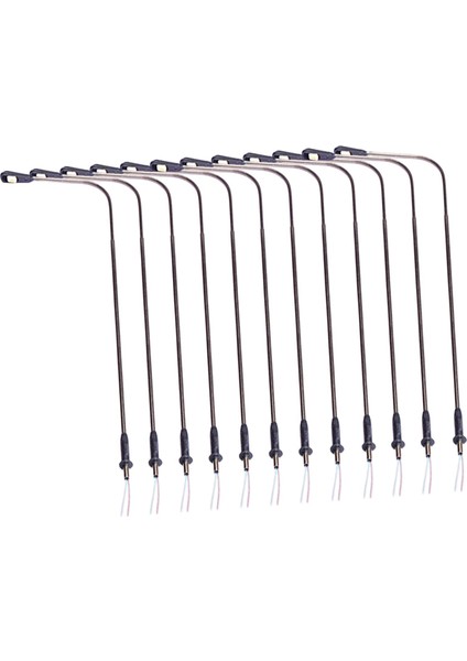 10PCS Model Demiryolu Lambası Post 20MA Mevcut Lampost Modelleri Kum Tablo 13CM (Yurt Dışından)