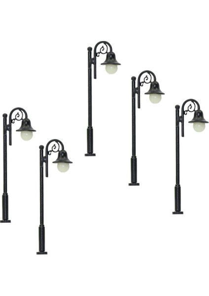 5 Adet 1/87 Model Mini Çim Lamppost Işıkları Led'ler Beyaz Düzeni Dekor 65MM (Yurt Dışından)