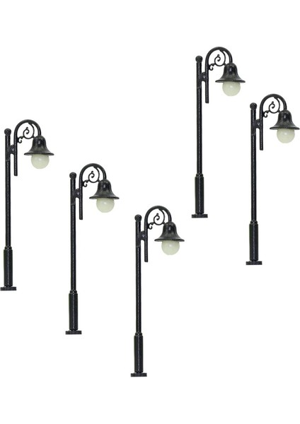 5 Adet 1/87 Model Mini Çim Lamppost Işıkları Led'ler Beyaz Düzeni Dekor 65MM (Yurt Dışından) fiyatları