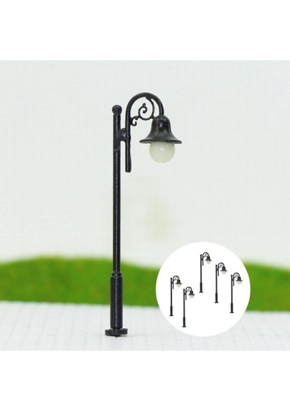 5 Adet 1/87 Model Mini Çim Lamppost Işıkları Led'ler Beyaz Düzeni Dekor 65MM (Yurt Dışından) fırsatları