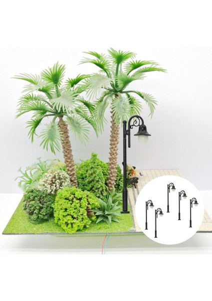 5 Adet 1/87 Model Mini Çim Lamppost Işıkları Led'ler Beyaz Düzeni Dekor 65MM (Yurt Dışından) indirimleri