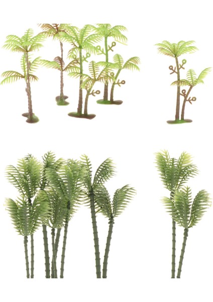 10 Adet Hindistan Cevizi Ağaçları Demiryolu Mimarisi 1:75 1: 150 Manzara Ağaçları Oo N Ölçer (Yurt Dışından) modelleri