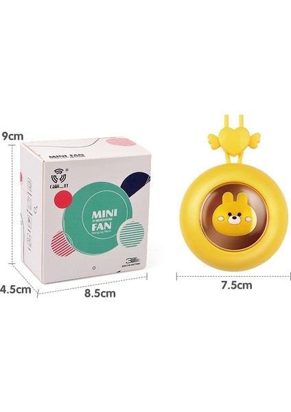 S168 Asılı Boyun Yapraksız USB Fan Pembesi (Yurt Dışından)