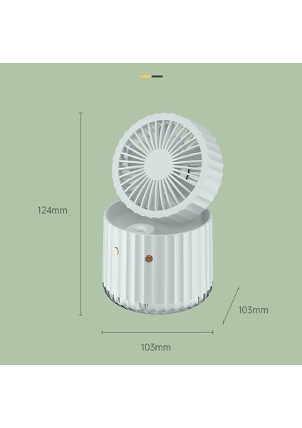 PW01 LED Sprey Nemlendirici Hava Soğutucu Beyaz (Yurt Dışından)