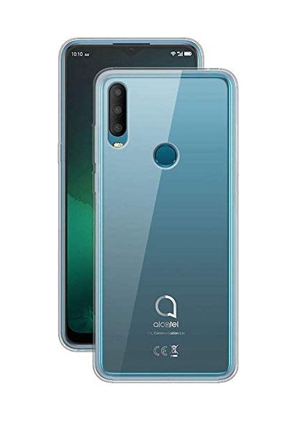 Alcatel 3x 2019 Kılıf Crystal Clear Liquid Soft Transparent Şeffaf Ince Silikon