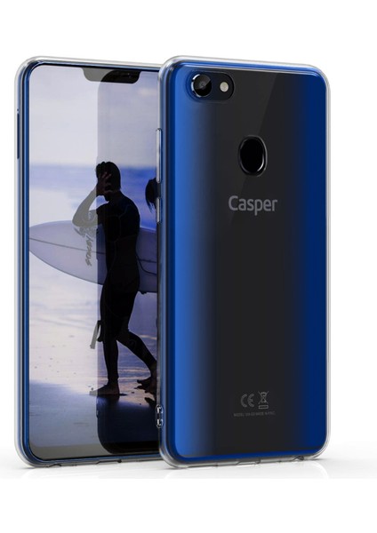 Casper Via G3 Kılıf Crystal Clear Liquid Soft Transparent Şeffaf Ince Silikon