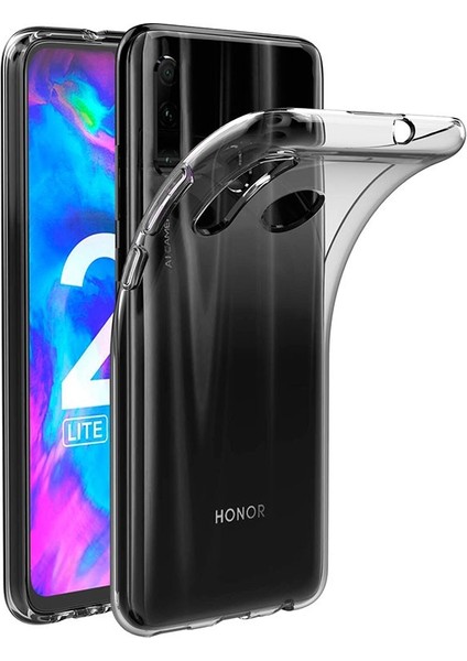 Huawei Honor 20 Lite Kılıf Crystal Clear Liquid Soft Transparent Şeffaf Ince Silikon