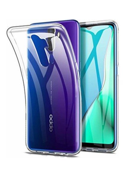 Oppo A5 - A9 2020 Kılıf Crystal Clear Liquid Soft Transparent Şeffaf Ince Silikon