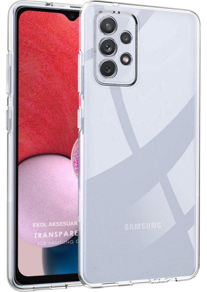 Samsung Galaxy A13 Kılıf Crystal Clear Liquid Soft Transparent Şeffaf Ince Silikon