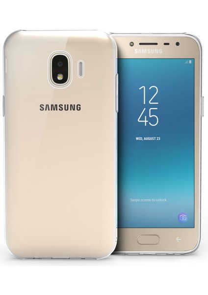 Samsung Galaxy J2 Pro Kılıf Crystal Clear Liquid Soft Transparent Şeffaf Ince Silikon