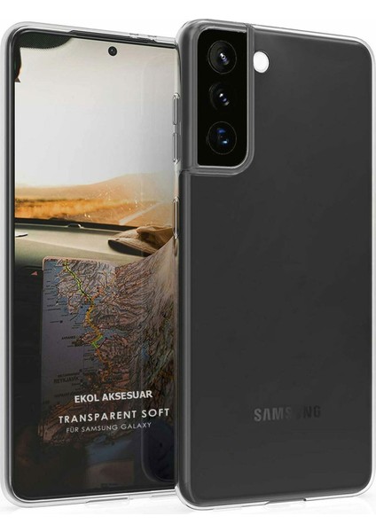 Samsung Galaxy S21 Plus Kılıf Crystal Clear Liquid Soft Transparent Şeffaf Ince Silikon