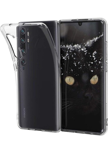 Xiaomi Mi 10 - Mi 10 Pro Kılıf Crystal Clear Liquid Soft Transparent Şeffaf Ince Silikon