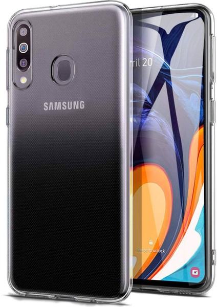 Samsung Galaxy M40 Kılıf Crystal Clear Liquid Soft Transparent Şeffaf Ince Silikon