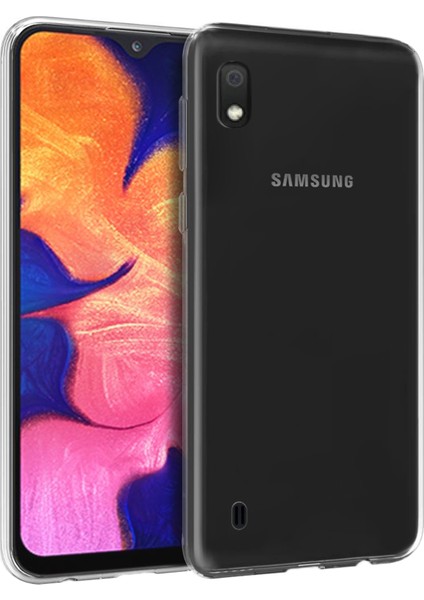 Samsung Galaxy A10 Kılıf Crystal Clear Liquid Soft Transparent Şeffaf Ince Silikon
