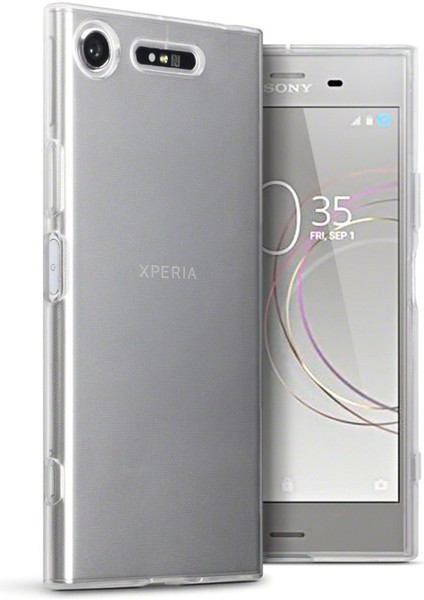 Sony Xperia Xz1 Kılıf Crystal Clear Liquid Soft Transparent Şeffaf Ince Silikon