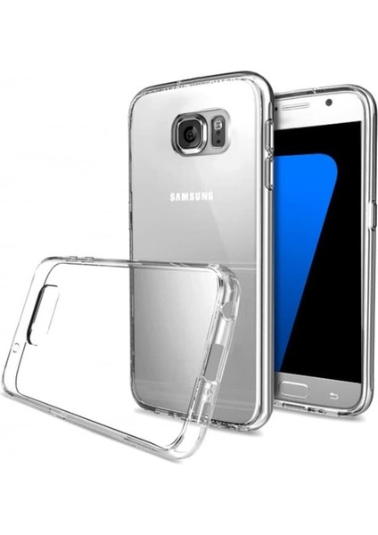 Samsung Galaxy S7 Edge Kılıf Crystal Clear Liquid Soft Transparent Şeffaf Ince Silikon