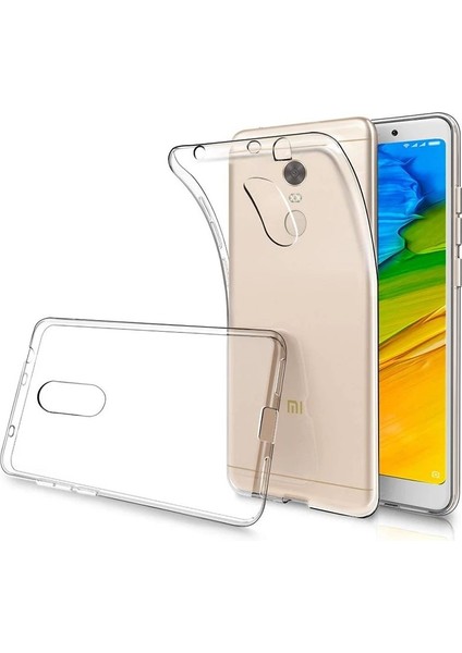 Xiaomi Redmi 5 Plus Kılıf Crystal Clear Liquid Soft Transparent Şeffaf Ince Silikon