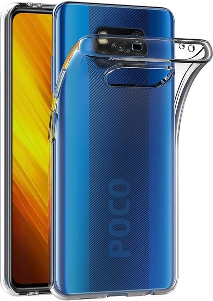 Xiaomi Poco X3 Pro Kılıf Crystal Clear Liquid Soft Transparent Şeffaf Ince Silikon