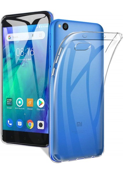 Xiaomi Redmi Go Kılıf Crystal Clear Liquid Soft Transparent Şeffaf Ince Silikon