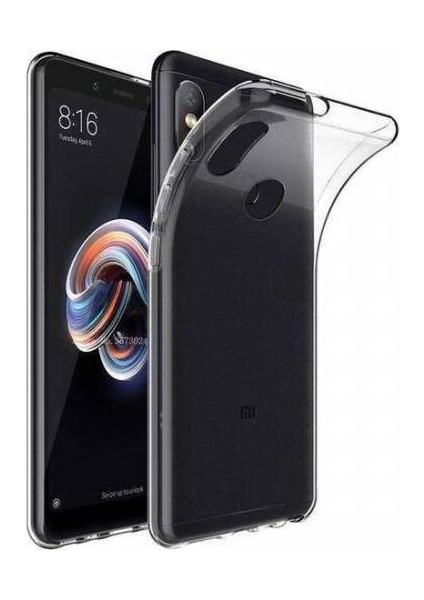Xiaomi Redmi Note 5 Pro Kılıf Crystal Clear Liquid Soft Transparent Şeffaf Ince Silikon