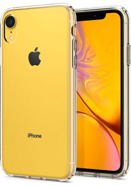 Apple iPhone Xr Kılıf Clear Soft Transparent Şeffaf Ince Silikon + Ekran Koruyucu