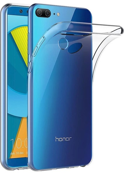 Huawei Honor 9 Lite Kılıf Clear Soft Transparent Şeffaf Ince Silikon + Ekran Koruyucu