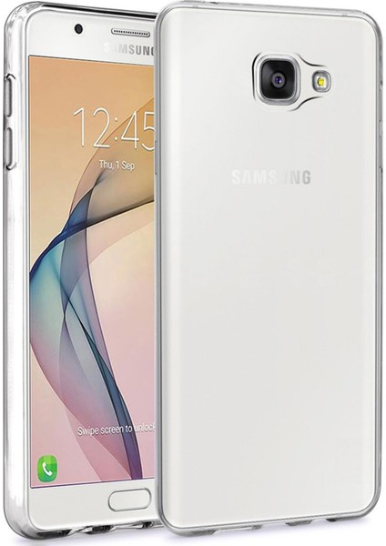 Samsung J7 Prime Kılıf Clear Soft Transparent Şeffaf Ince Silikon + Ekran Koruyucu