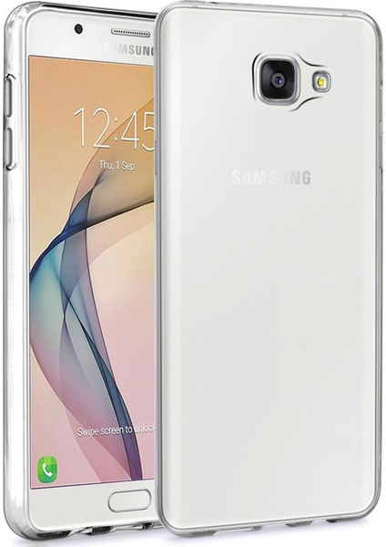 Samsung J7 Prime 2 Kılıf Clear Soft Transparent Şeffaf Ince Silikon + Ekran Koruyucu