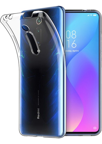 Xiaomi Mi 9t Kılıf Clear Soft Transparent Şeffaf Ince Silikon + Ekran Koruyucu