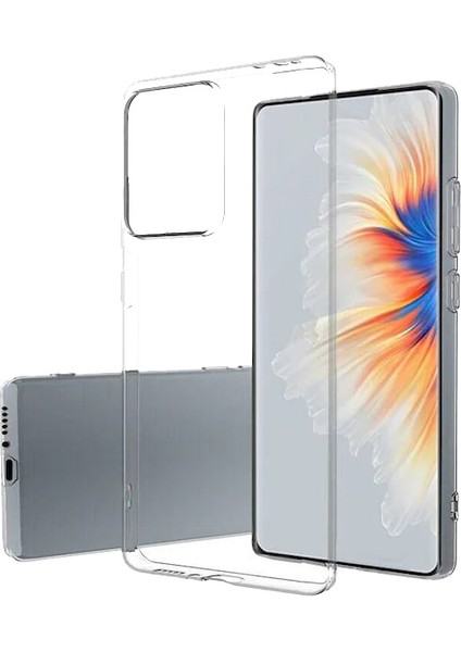 Xiaomi Mi Mix 4 Kılıf Clear Soft Transparent Şeffaf Ince Silikon + Ekran Koruyucu
