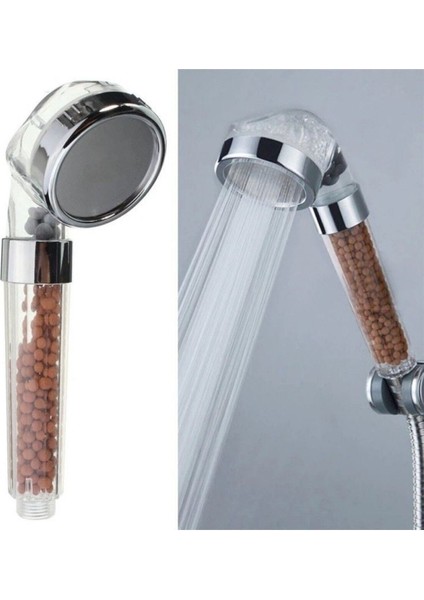 Boncuklu Spa Su Tasarruflu ve Arıtmalı Duş Başlığı Su Arıtma Filtreli Başlık Boncukluduş