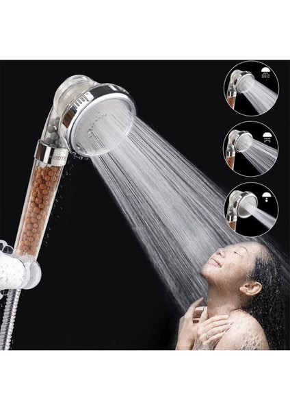 Boncuklu Spa Su Tasarruflu ve Arıtmalı Duş Başlığı Su Arıtma Filtreli Başlık Boncukluduş
