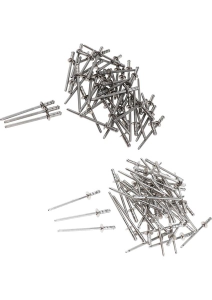 3 Mm-6.4 mm Tırnak Dekorasyon Alüminyum Kör Perçin Perçin 50 Adet 4 mm Dia (Yurt Dışından)