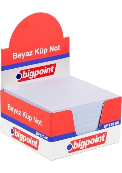 Beyaz Küp Not Kağıdı Bigpoint 8x8