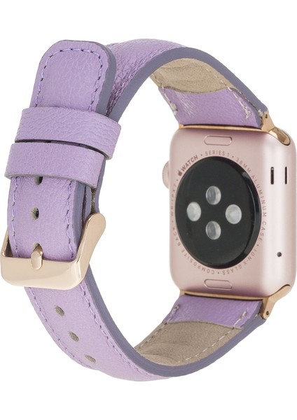 Bouletta Apple Watch Uyumlu Deri Kordon 38-40-41MM CP22 Lila