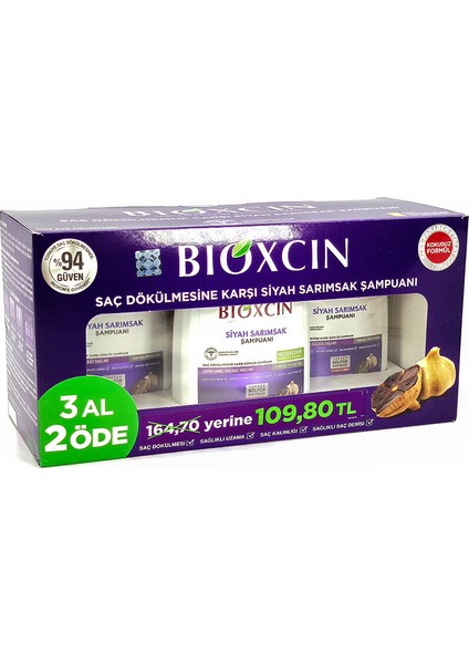 siyah Sarımsak Şampuan 300MLX3