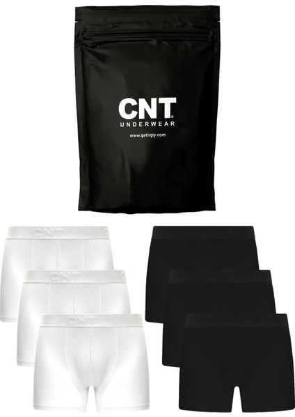 Erkek Boxer Likralı 6'lı Premium Paket