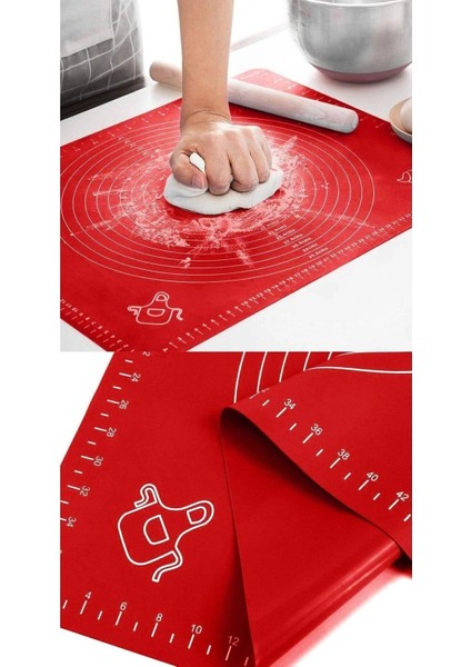 Silikon Hamur Açma Matı 45 x 60 cm