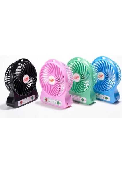 3 Kademeli Şarjlı Masa Üstü USB Mini Taşınabilir Vantilatör Fan