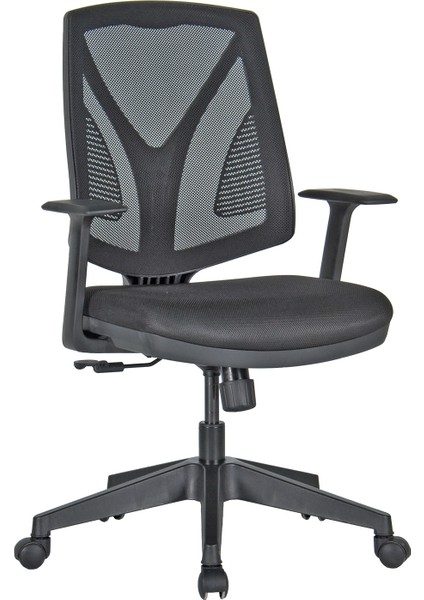 Siyah Fileli Ergonomik Yüksek Sırtlı Ev ve Ofis Çalışma Koltuğu