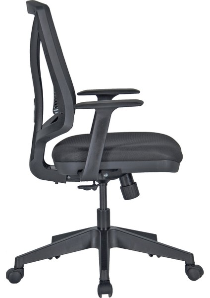 Siyah Fileli Ergonomik Yüksek Sırtlı Ev ve Ofis Çalışma Koltuğu