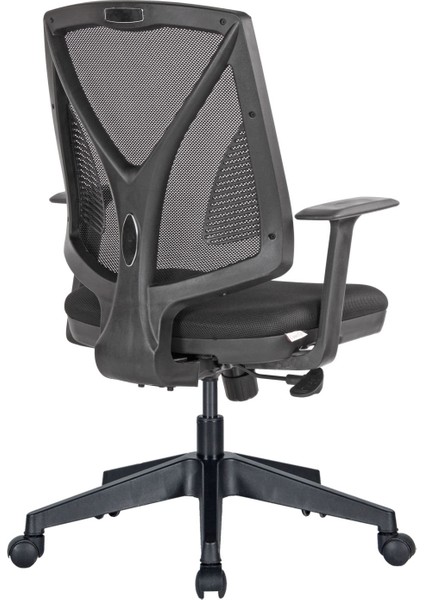 Siyah Fileli Ergonomik Yüksek Sırtlı Ev ve Ofis Çalışma Koltuğu