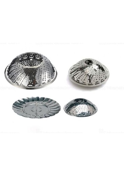 Katlanır Buharda Sebze Pişirici Haşlayıcı Haşlama Sepeti