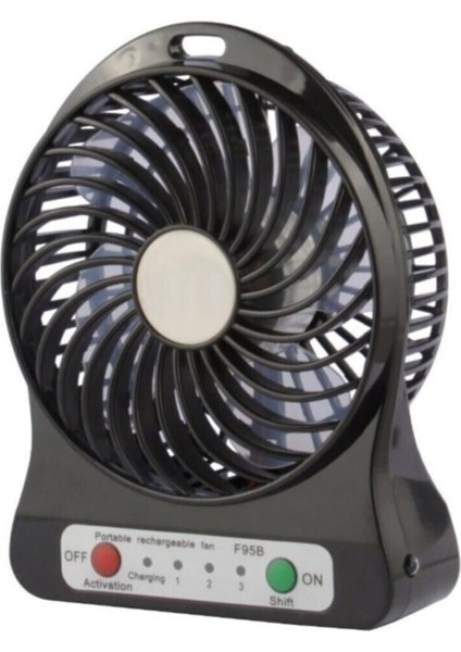 Masaüstü Metal Mini Fan Vantilatör (Usb Girişli)