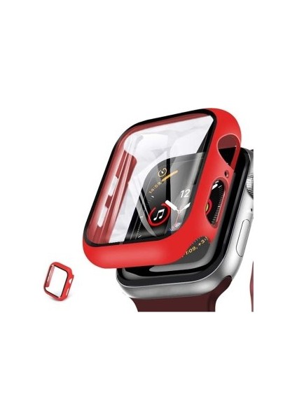 Apple Watch 7 (45 Mm) Uyumlu Nike Kılıf Kasa ve Ekran Koruyucu 360 Tam Koruma