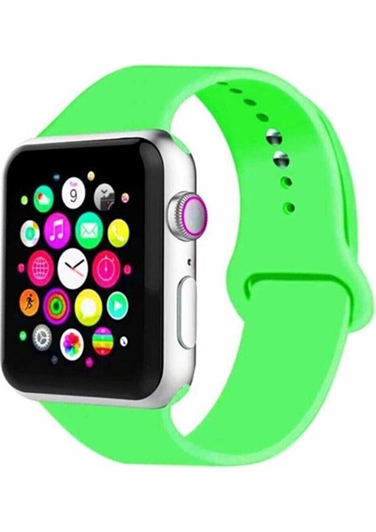 Apple Watch Seri 1/2/3/4/5/6/7/8/SE/Ultra 38mm 40mm 41mm (S-M) Silikon Kordon