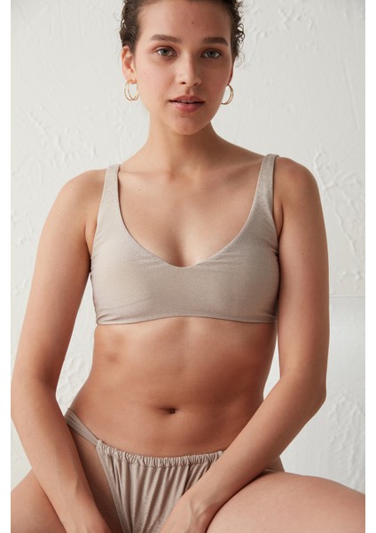 Bej Simli Side Bikini Altı modelleri