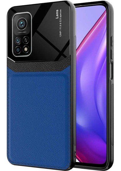 Xiaomi Mi 10T Uyumlu Kılıf Deri Görünümlü Tpu Sert Malzeme Kapak Kılıf