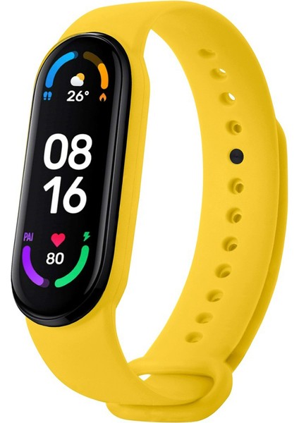 Xiaomi Mi Band 5 ve Mi Band 6 Uyumlu Yüksek Kalite Silikon Kordon